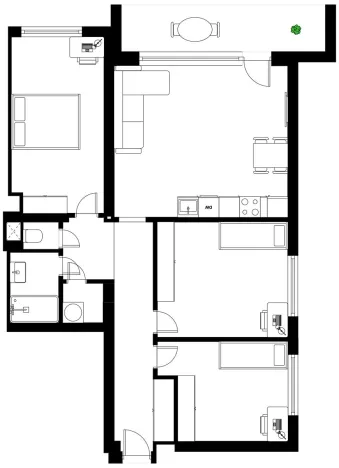 Prodej bytu 4+kk, Praha - Žižkov, U kněžské louky, 88 m2