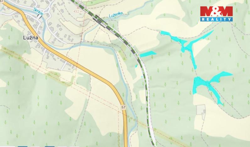 Prodej lesa, Lužná, 10226 m2