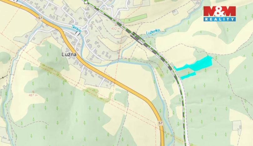 Prodej lesa, Lužná, 10226 m2