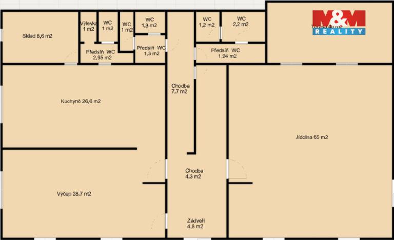 Prodej rodinného domu, Želízy, 640 m2