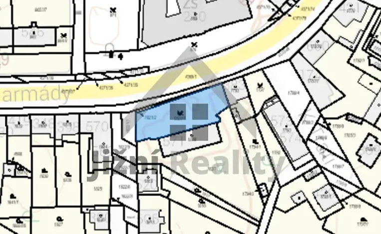 Prodej pozemku pro bydlení, Veselí nad Lužnicí, Třída Čs. armády, 768 m2