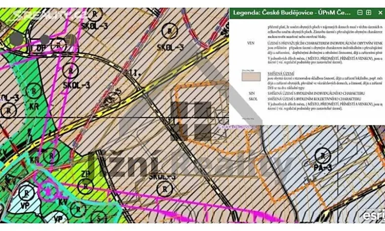 Prodej komerčního pozemku, České Budějovice, Za Otýlií, 1965 m2