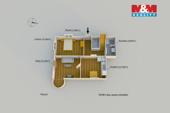 Prodej rodinného domu, Lestkov - Domaslav, 129 m2