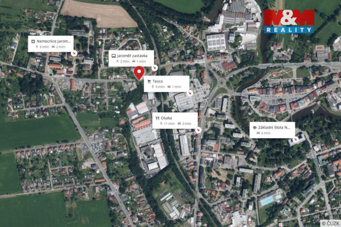 Pronájem bytu 1+kk, Jaroměř, Národní, 21 m2