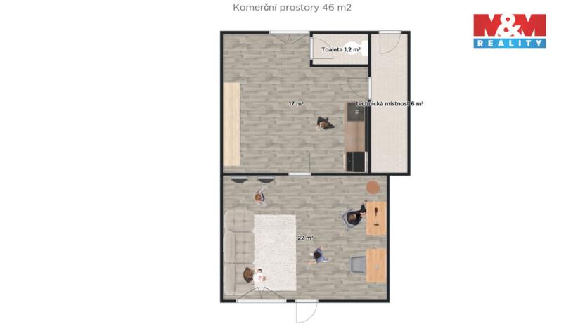 Pronájem obchodního prostoru, Plaňany, Pražská, 65 m2