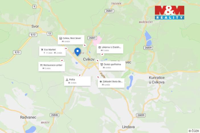 Prodej bytu 2+1, Cvikov - Cvikov II, Komenského, 48 m2