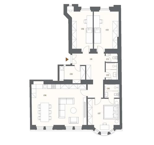 Prodej bytu 4+kk, Praha - Vinohrady, Bělehradská, 135 m2