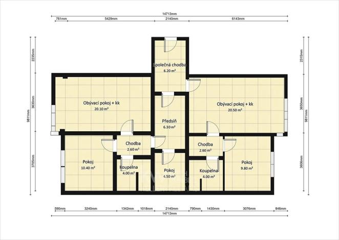 Prodej bytu 4+kk, Praha - Troja, Olštýnská, 91 m2