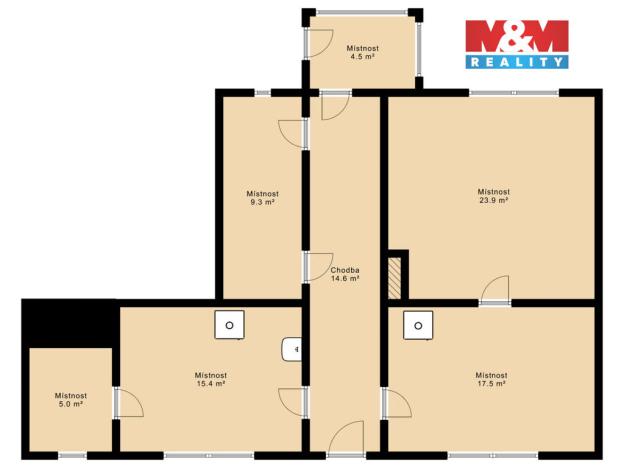 Prodej rodinného domu, Lišov - Dolní Slověnice, 80 m2