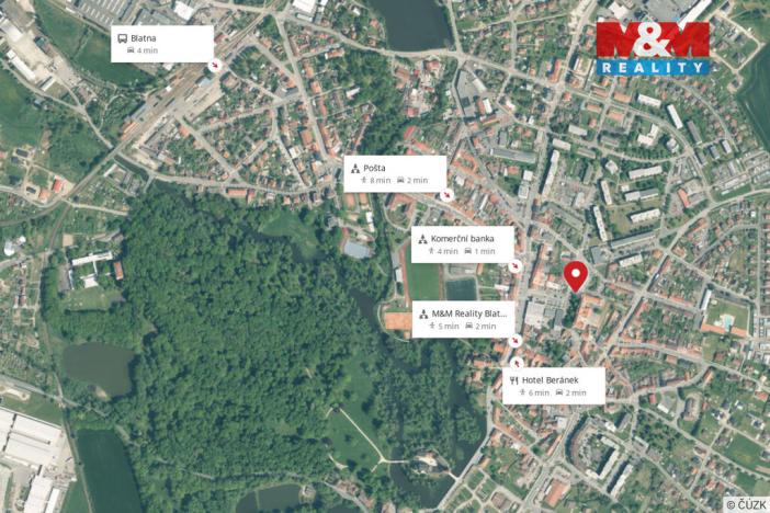 Pronájem obchodního prostoru, Blatná, náměstí J. A. Komenského, 60 m2