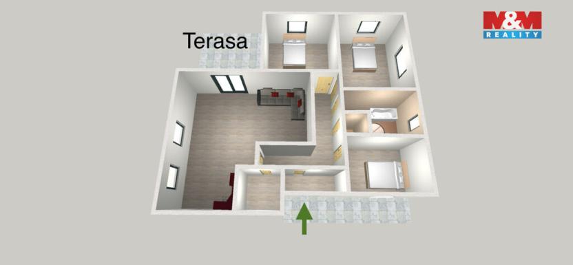 Prodej rodinného domu, Mnichovo Hradiště - Hněvousice, Podolská, 108 m2