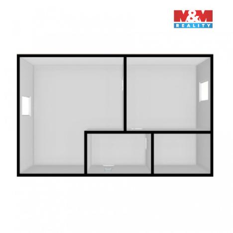 Prodej bytu 1+1, Ústí nad Labem - Neštěmice, Na Výšině, 36 m2