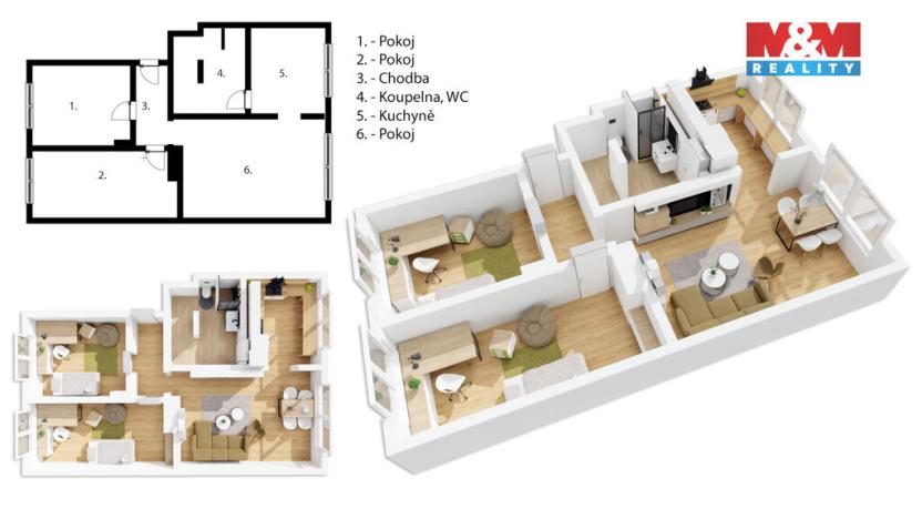 Prodej bytu 3+kk, Znojmo - Přímětice, Ugartova, 88 m2