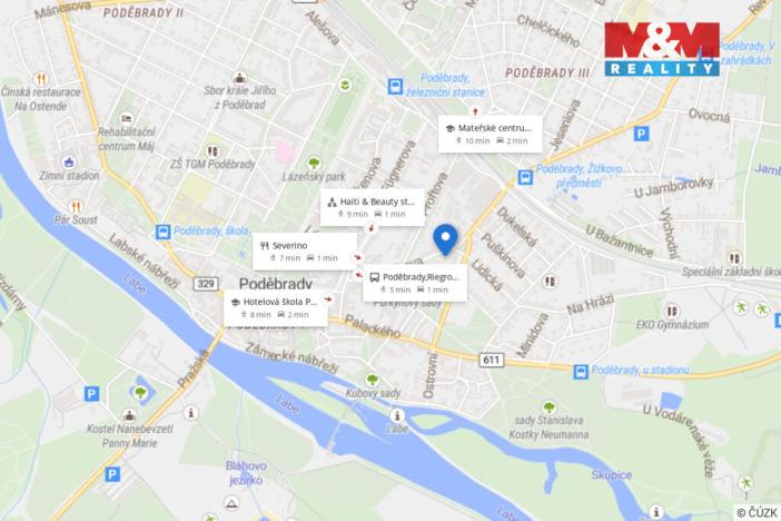 Pronájem bytu 1+kk, Poděbrady - Poděbrady III, Jiráskova, 36 m2