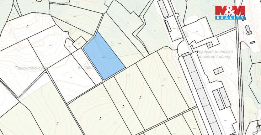 Prodej zahrady, Lešany, 5897 m2