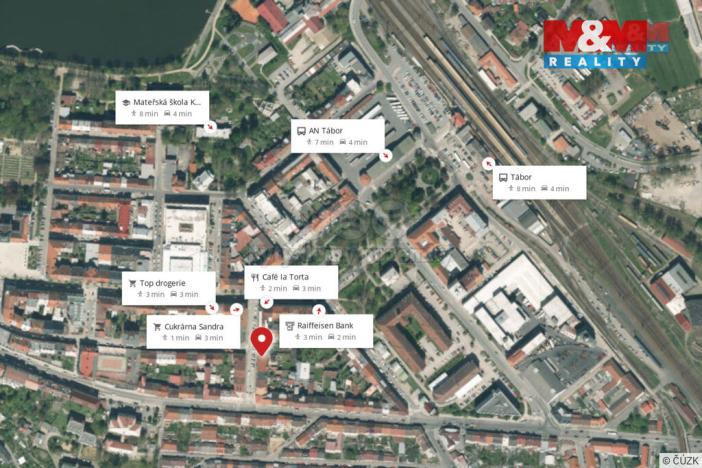 Pronájem bytu 2+kk, Tábor, Havlíčkova, 43 m2