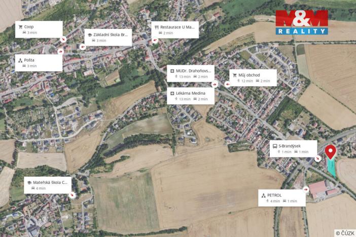 Prodej pozemku pro bydlení, Brandýsek, Na Šarošce, 3775 m2