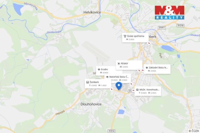 Pronájem bytu 1+kk, Dlouhoňovice, Nádražní, 30 m2