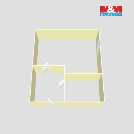 Pronájem bytu 1+kk, Dlouhoňovice, Nádražní, 30 m2