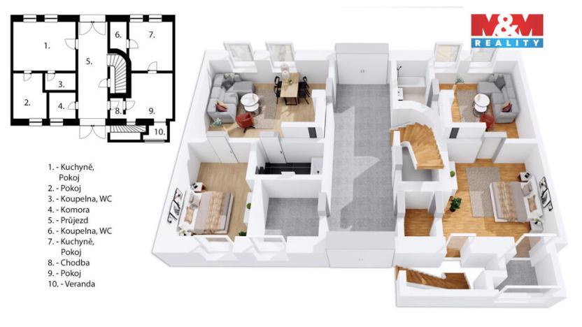 Prodej rodinného domu, Červený Kostelec, Jiráskova, 327 m2