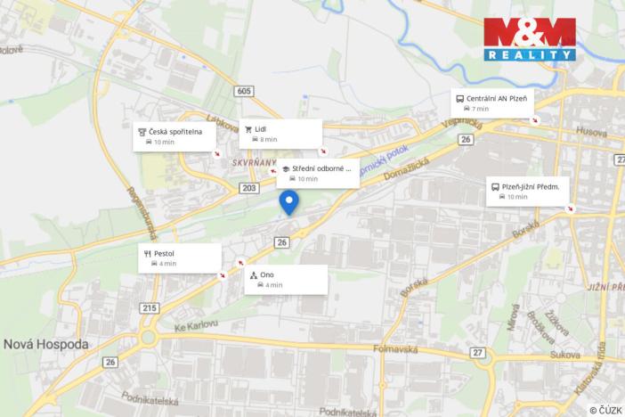 Prodej pozemku pro bydlení, Plzeň - Skvrňany, 604 m2