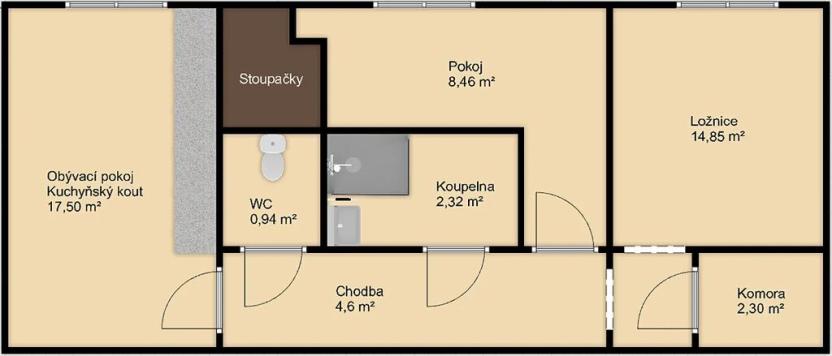 Prodej bytu 3+kk, Plzeň, Rychtaříkova, 52 m2