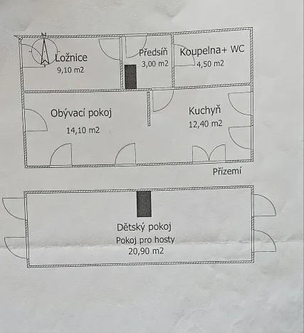 Prodej rodinného domu, Rynoltice, 64 m2