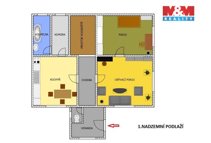 Prodej rodinného domu, Bílé Podolí - Zaříčany, 166 m2