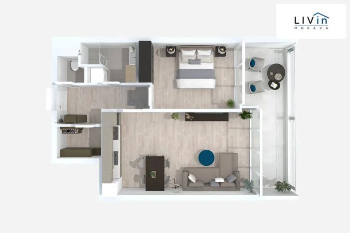 Pronájem bytu 2+kk, Olomouc, 17. listopadu, 67 m2