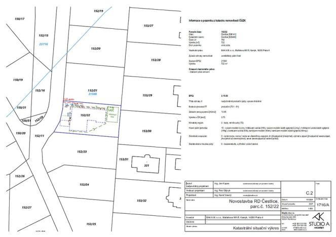 Prodej pozemku pro bydlení, Čestlice, 722 m2