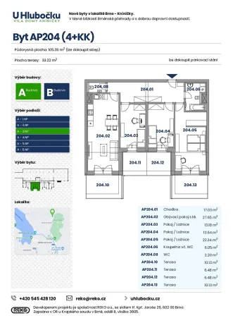 Prodej bytu 4+kk, Brno, Ondrova, 111 m2
