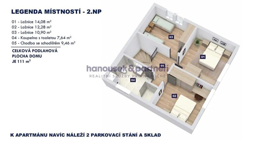 Prodej bytu 4+kk, Volary, 111 m2