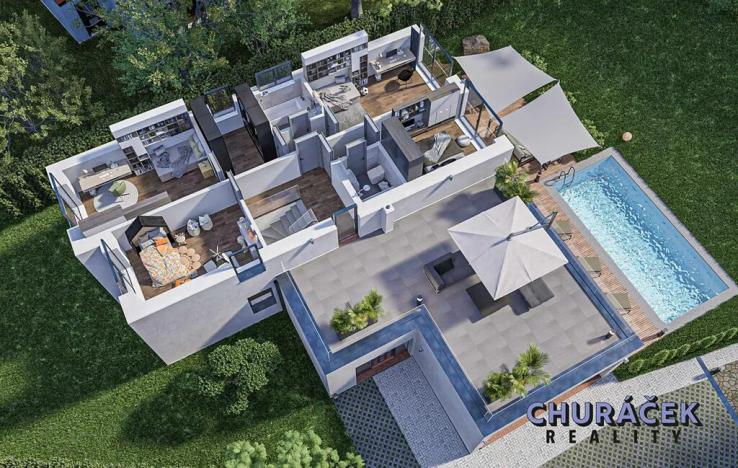 Prodej pozemku pro bydlení, Praha - Velká Chuchle, Na hvězdárně, 1262 m2