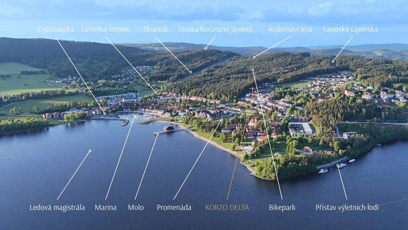 Prodej bytu 1+kk, Lipno nad Vltavou, 47 m2