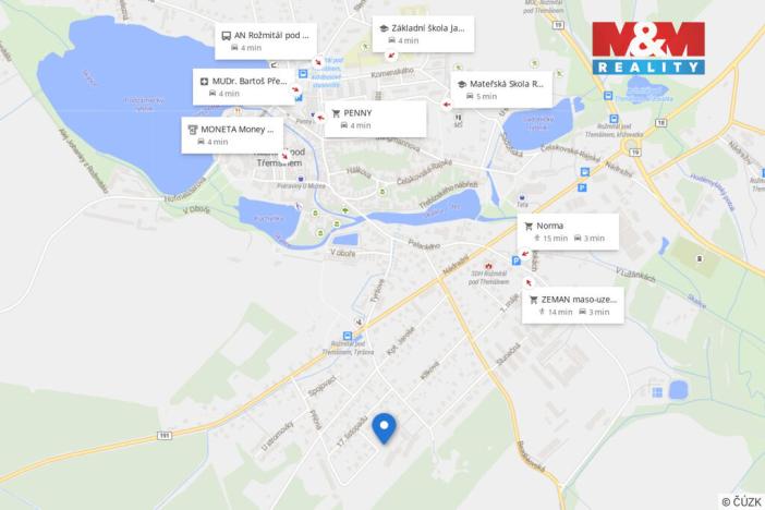 Pronájem bytu 2+kk, Rožmitál pod Třemšínem, V sadech, 46 m2