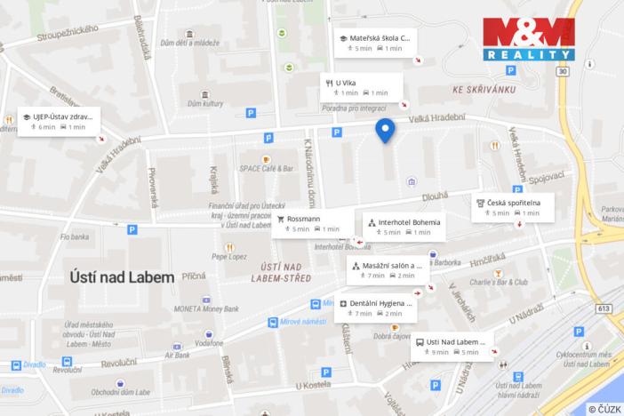 Pronájem bytu 3+1, Ústí nad Labem - Ústí nad Labem-centrum, Velká Hradební, 71 m2