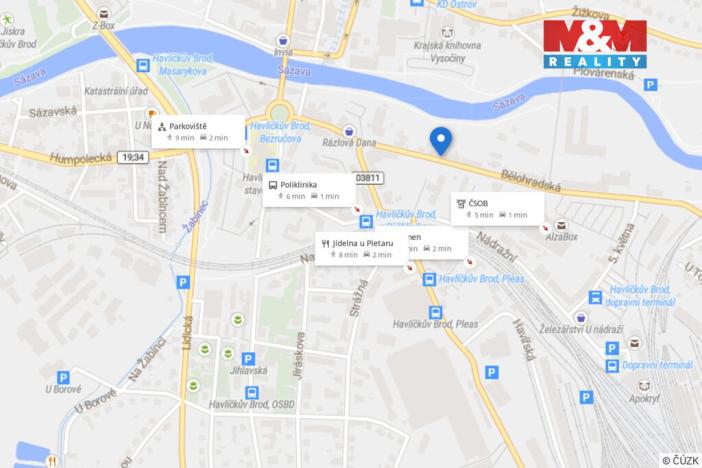 Pronájem kanceláře, Havlíčkův Brod, Bělohradská, 92 m2