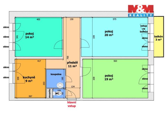 Prodej bytu 3+1, Ostrava - Výškovice, Na Výspě, 77 m2