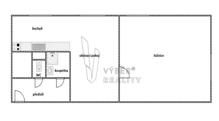 Pronájem bytu 2+1, Praha - Vinohrady, Nad Primaskou, 50 m2