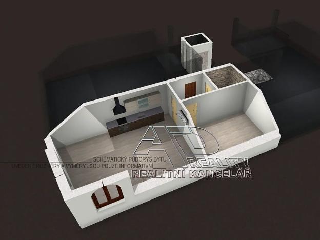 Pronájem bytu 2+kk, České Budějovice, Fráni Šrámka, 59 m2