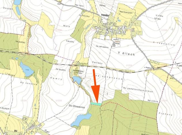 Prodej lesa, Jistebnice, 2234 m2