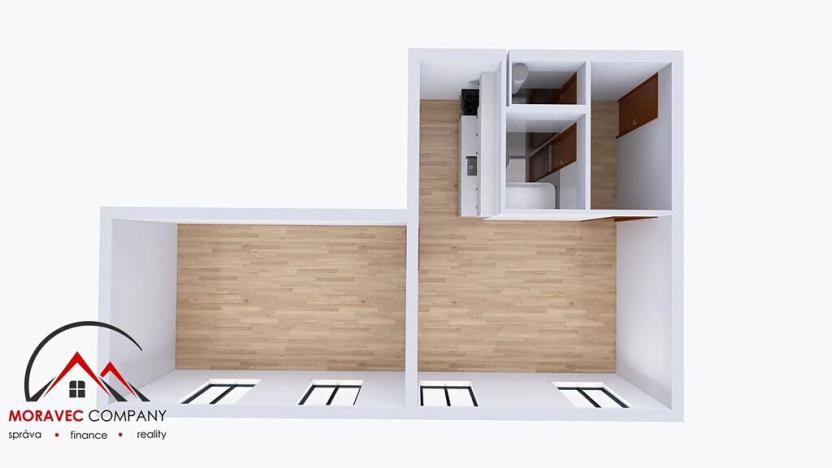 Pronájem bytu 2+kk, Ostrava, Křišťanova, 54 m2