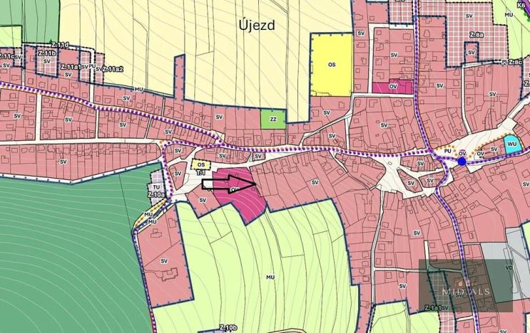 Prodej pozemku pro bydlení, Újezd, 798 m2