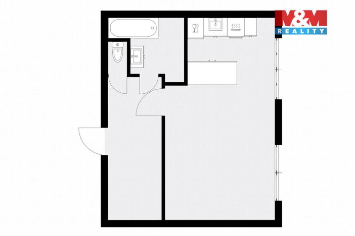 Prodej bytu 1+kk, Opočno, Pohořská, 40 m2