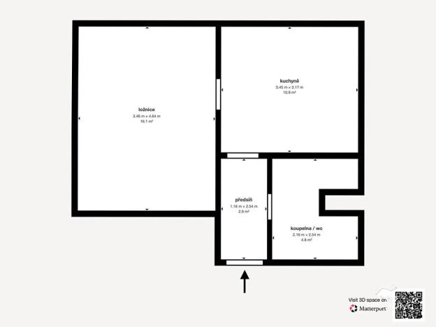 Prodej bytu 1+1, Plzeň, Komenského, 36 m2