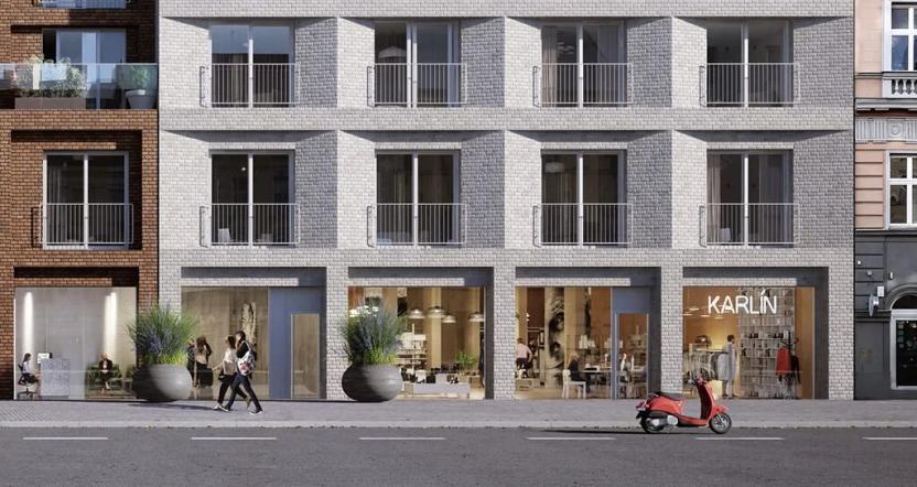 Pronájem bytu 3+kk, Praha - Karlín, Karlínské náměstí, 70 m2