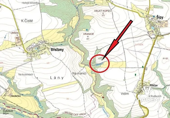 Prodej lesa, Šípy, 2437 m2