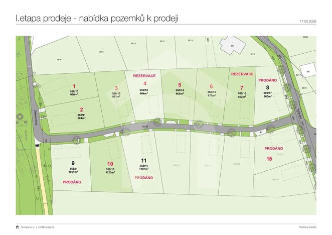 Prodej pozemku pro bydlení, Svinaře, Kytínská, 965 m2