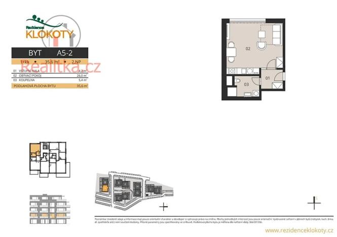 Prodej bytu 1+kk, Tábor, 36 m2