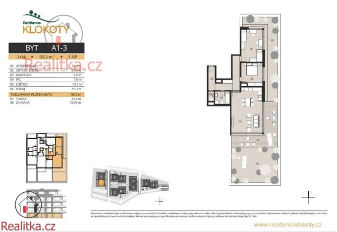 Prodej bytu 3+kk, Tábor, 93 m2